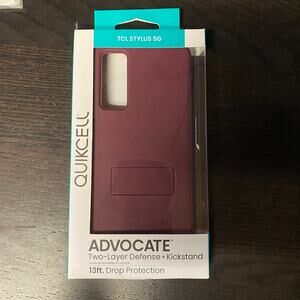 New QUIKCELL GrandAdvocate Kickstand Case for TCL Stylus 5G Very Berry